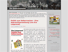 Tablet Screenshot of gedankenecke.blogger.de