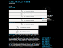 Tablet Screenshot of islamtvlive.blogger.ba