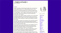 Desktop Screenshot of knjizevnikutak.blogger.ba