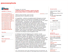 Tablet Screenshot of peacecamptexts.blogger.de