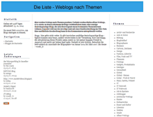 Tablet Screenshot of liste.blogger.de