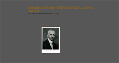 Desktop Screenshot of osnovnaskolaaleksasantic.blogger.ba