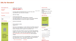 Desktop Screenshot of dslsiersdorf.blogger.de