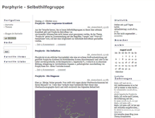 Tablet Screenshot of porphyrieselbsthilfegruppe.blogger.de