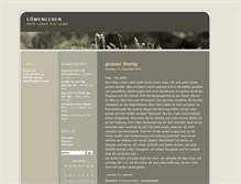 Tablet Screenshot of loewenleben.blogger.de