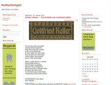 Tablet Screenshot of kulturtempel.blogger.de