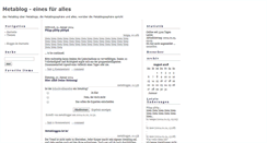 Desktop Screenshot of metablog.blogger.de