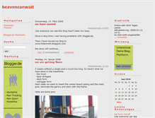 Tablet Screenshot of heavencanwait.blogger.de