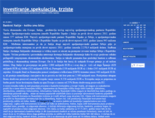Tablet Screenshot of investiranje.blogger.ba