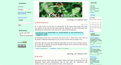 Desktop Screenshot of koriander.blogger.de