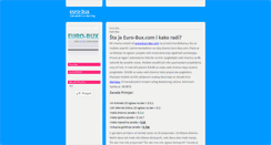 Desktop Screenshot of eurobux.blogger.ba