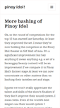 Mobile Screenshot of pinoyidol.blogger.ph