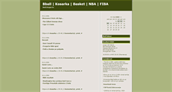 Desktop Screenshot of bball.blogger.ba