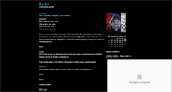 Desktop Screenshot of lyrics08.blogger.ba