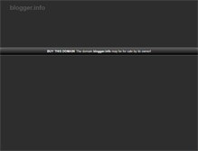 Tablet Screenshot of blogger.info