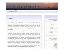 Tablet Screenshot of damenwahl.blogger.de