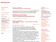 Tablet Screenshot of medizynicus.blogger.de