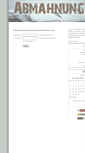 Mobile Screenshot of abmahnung.blogger.de