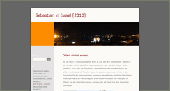 Desktop Screenshot of israel2010.blogger.de