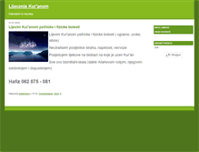 Tablet Screenshot of lijecenjekuranom.blogger.ba